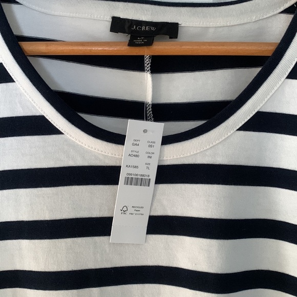 NWT J.Crew Asymmetrical Maxi Dress LT - Picture 6 of 11